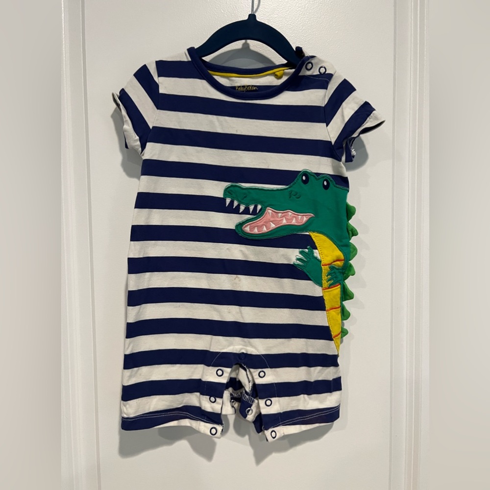 Baby Boden Boys Button Romper